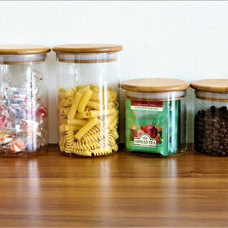 密封＆耐熱 ガラスキャニスター 2サイズ | mirawings