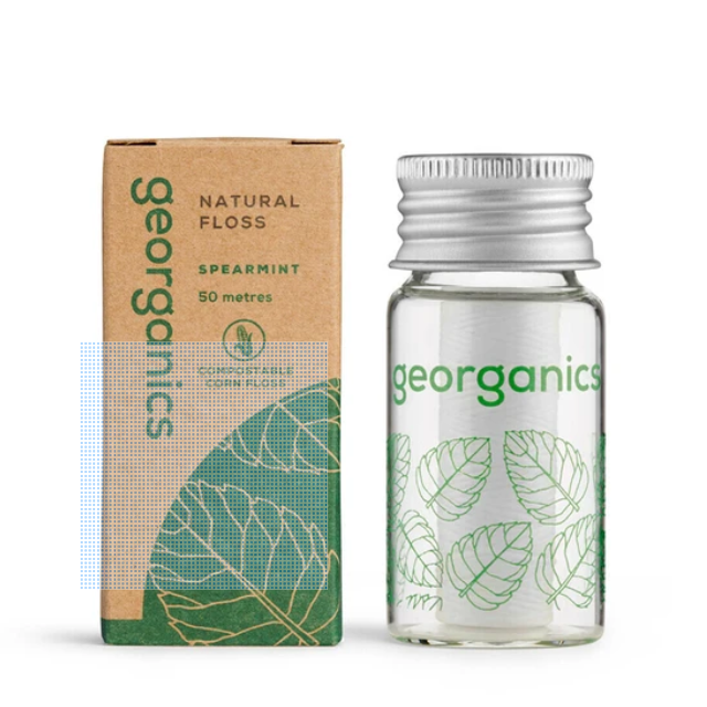 【georganics】デンタルフロス スペアミント50m<歯間フロス＞