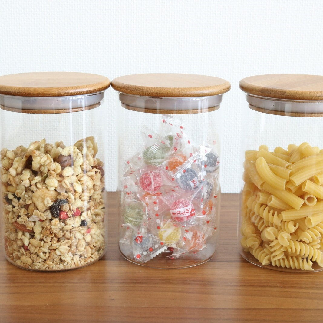 密封＆耐熱 ガラスキャニスター 2サイズ | mirawings
