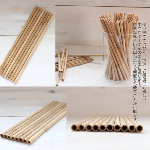 環境にやさしいエコな竹ストロー